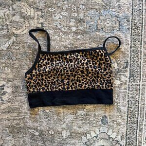 Fabletics Leopard Cloud Seamless Bralette - small